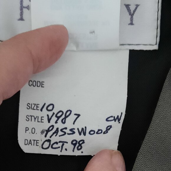 Vintage Fourmy Vest, Black/Grey, Size 10 - Picture 5 of 5